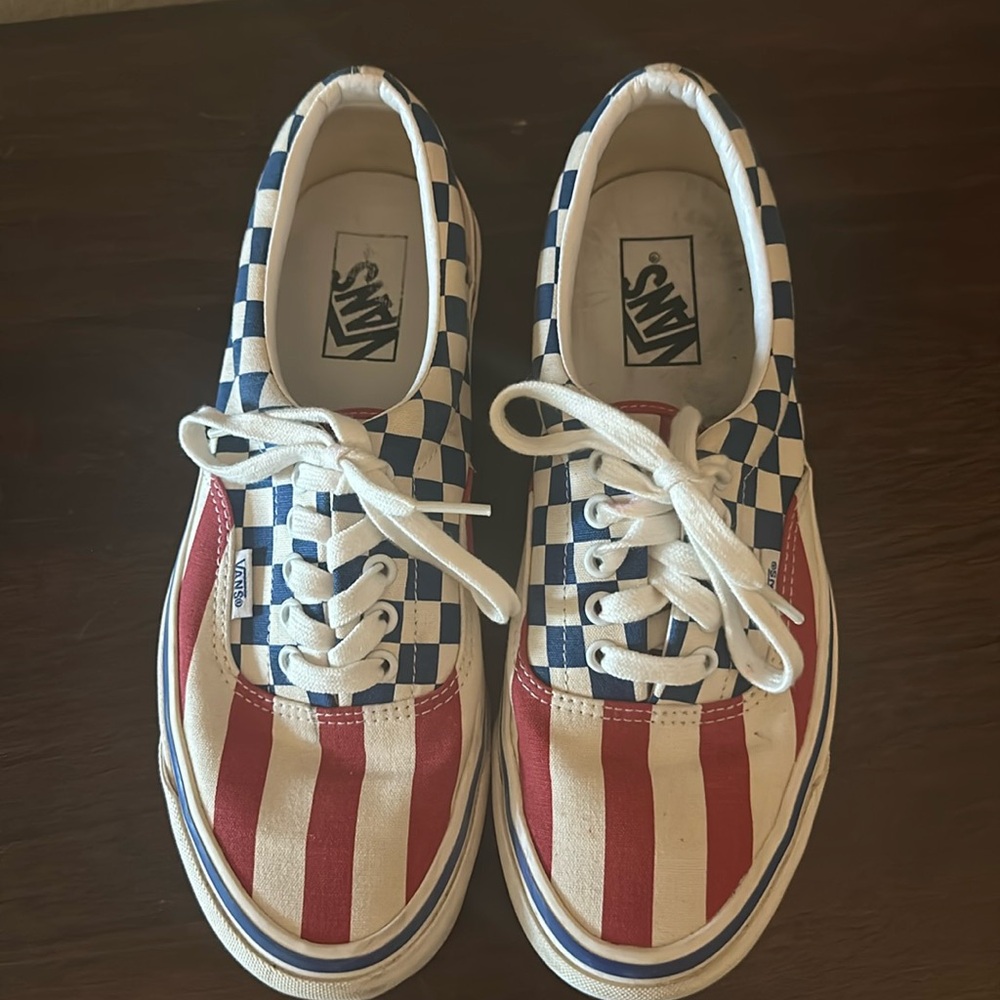 - Van’s USA shoes size 10 women’s, 8.5 men’s
